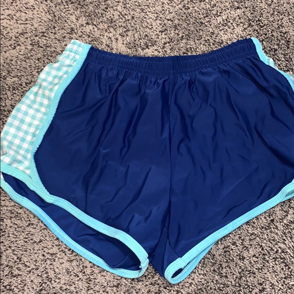 patterned preppy performance shorts